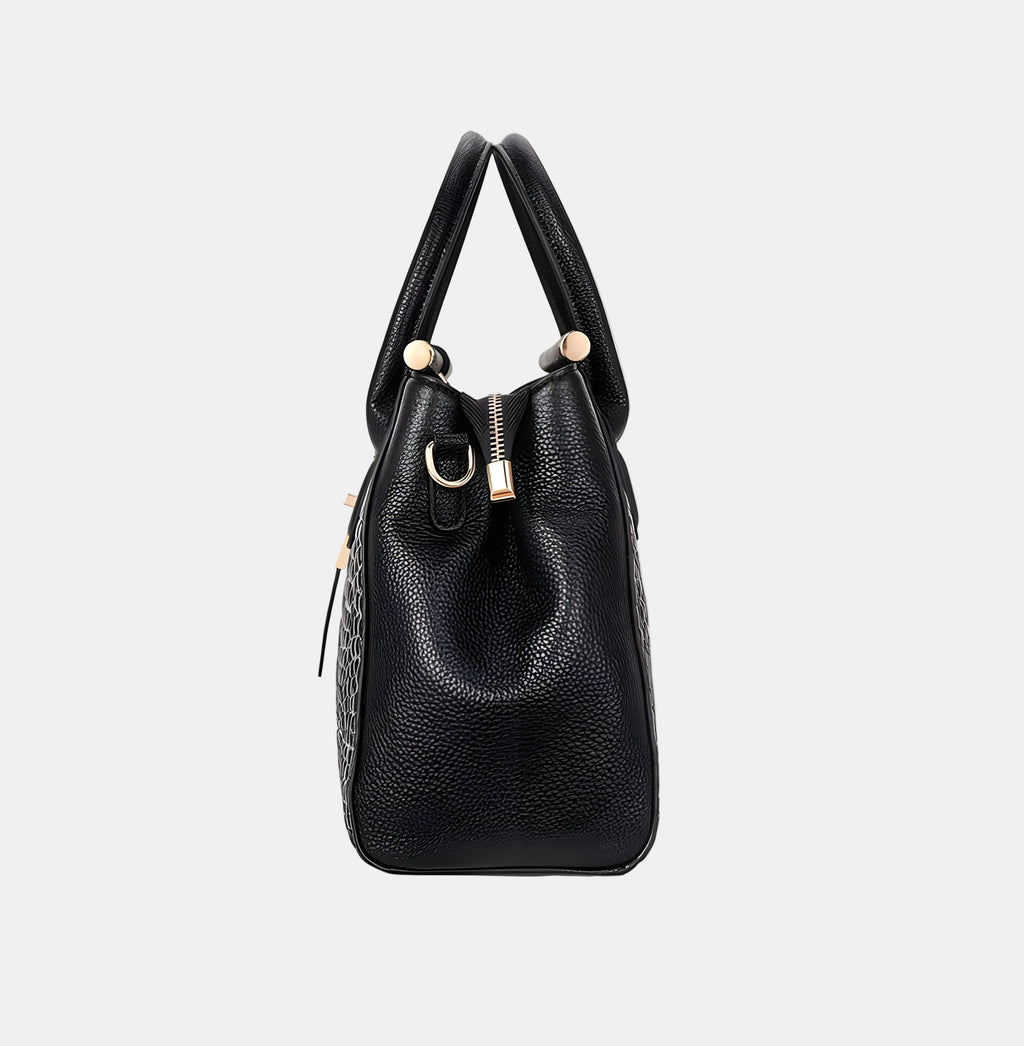 Evelina Croc-Embossed Handbag - view 5